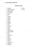 EL CATACLISMO DE DAMOCLES.PALABRAS CLAVES