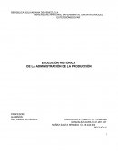 Evolucion historica de la administracion de la produccion