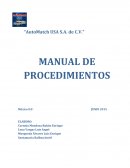 Manual de procedimientos.