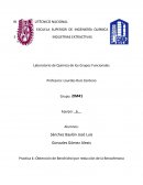 Obtencion de benzhidrol por reduccion de benzofenona.