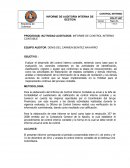 Informe auditoria interna