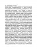 La clasificación de las NIF