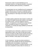 Modelo de discurso de egresado