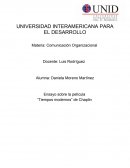 Ensayo sobre la película “Tiempos modernos” de Chaplin