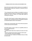 PROGRAMA EVENTO CIVICO CULTURAL 20 DE NOVIEMBRE DE 2015