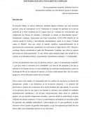 Epistemología del pensamiento complejo.