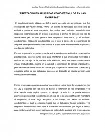 PRESTACIONES APLICADAS COMO ESTÍMULOS EN LAS EMPRESAS. Página 1