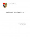 La escuela Clásica: Bentham, Say, Senior y Mil