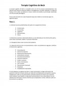 Detectar las áreas problemáticas del sujeto en los siguientes términos.