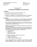 Determinación enzimática de ácido úrico