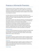 El termino finanzas se asocia con aspectos monetarios, esto es, con los bienes o caudales de una persona o empresa. Por lo tanto se define como una rama de la economía que estudia la obtención y gestión