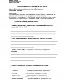 Evidenciar conocimientos previos de Cs. Naturales.