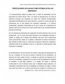 PRESTACIONES APLICADAS COMO ESTÍMULOS EN LAS EMPRESAS