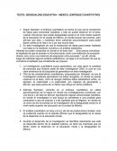 TEXTO: DESIGUALDAD EDUCATIVA – MEXICO. (ENFOQUE CUANTITATIVO)