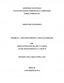 LABORATORIO DE BIOQUÍMICA INFORME No. 1: ESPECTROFOTOMETRÍA Y CURVA DE CALIBRACIÓN