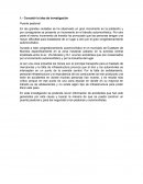 Proyecto de metodología - concebir la idea de investigación