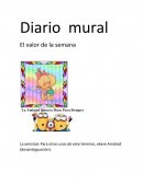 Diario mural El valor de la semana