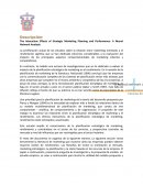 The Interactive Effects of Strategic Marketing Planning and Performance: A Neural Network Analysis.