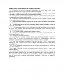 Indicaciones para realizar El Proyecto de Vida