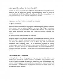 Informe Harry Potter.. Página 1