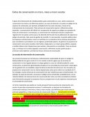 Éxitos de conservación en micro, meso y macro escalas.