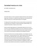 Este sencillo trabajo es tan sólo una pequeña recopilación referente al texto original de Edgar Mason. Nos adentra a la realidad social que desde hace más de doscientos años aqueja a este país, pero en nuestras épocas parecen ser más agudas.