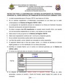INSTRUCTIVO PARA LA CONFORMACIÓN Y ENTREGA DE EXPEDIENTE DEL PERSONAL ASPIRANTE AL CURSO ESPECIAL DE FORMACIÓN DE OFICIALES DE COMANDO I–2016