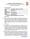 SYLLABUS DE CURSO ACADÉMICO