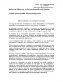 Métodos utilizados en la investigación psicológica