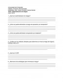 Administración de riesgos. Tipos de riesgo y su administración