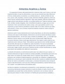 Alimentos Alcalinos y Acidos