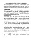Comentario de Texto sobre “Filosofía del Hombre” de Antonio González.
