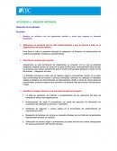 Actividad Riesgos internos Desarrollo de la actividad