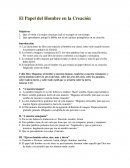 El Papel del Hombre en la Creación