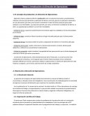 Introducción a la Dirección de Operaciones.