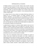 Ensayo: Introducción a la filosofia.