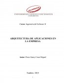 ARQUITECTURA DE APLICACIONES EN LA EMPRESA