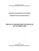 PROYECTO MEJORAMIENTO SERVICIO ALCANTARILLADO