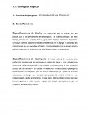 Nombre del proyecto: “ENSAMBLE DE UN TRICICLO “