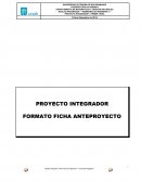 FORMATO DEL ANTEPROYECTO DEL PROYECTO INTEGRADOR