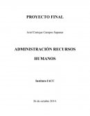 Estadistica. ADMINISTRACIÓN RECURSOS HUMANOS