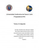 Preparatoria #16 Tema: El deporte