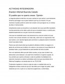 El pueblo que no quería crecer. Opinión.