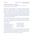 El orden extenso y la cultura