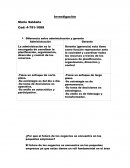 Administracion. Diferencia entre administración y gerente