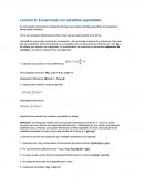 Lección 6: Ecuaciones con variables separables