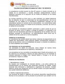 Calidad en Sistemas de Manufactura y de Servicio