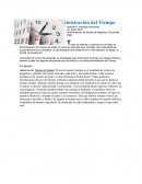 Administracion del tiempo. Administración de Modelo de Negocios