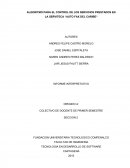 Algoritmo para el control de los servicios prestados en la Serviteca Auto Fax del Caribe
