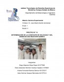 DETERMINACIÓN DE LA CONSTANTE DE VELOCIDAD Y DEL ORDEN DE UNA REACCIÓN QUÍMICA.